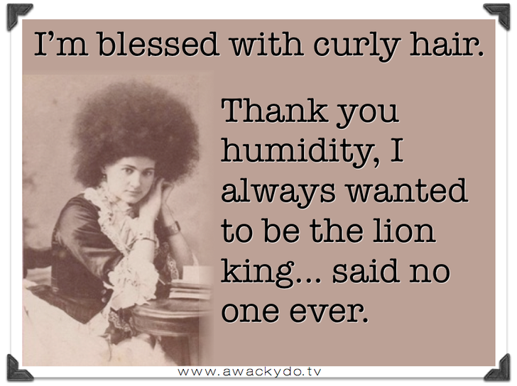 Curly hair problems