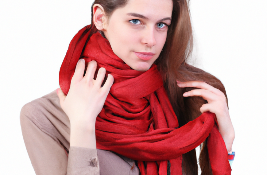 How to wear a silk scarf in winter