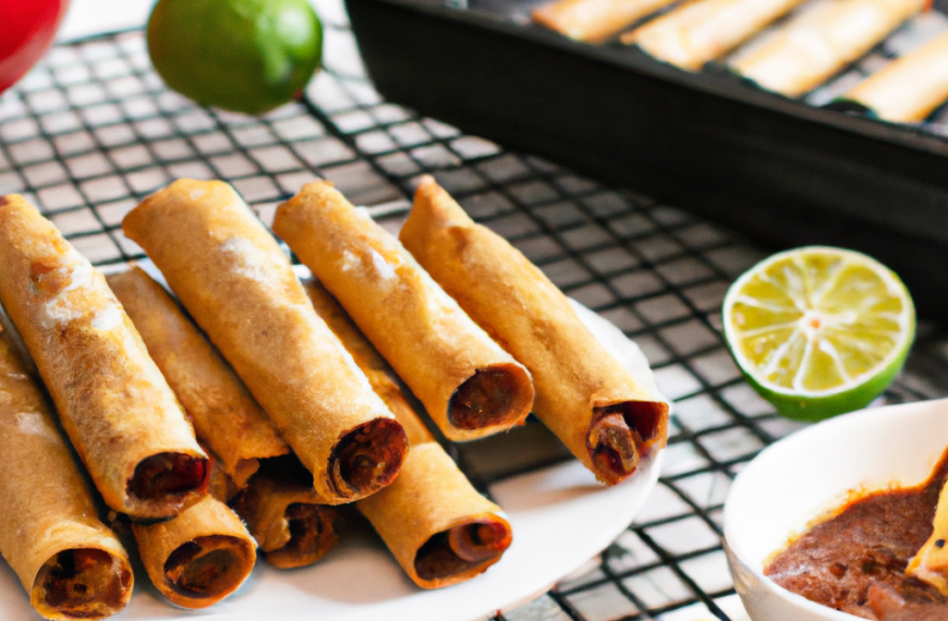 Beef Taquitos (In Both the Oven and Air…