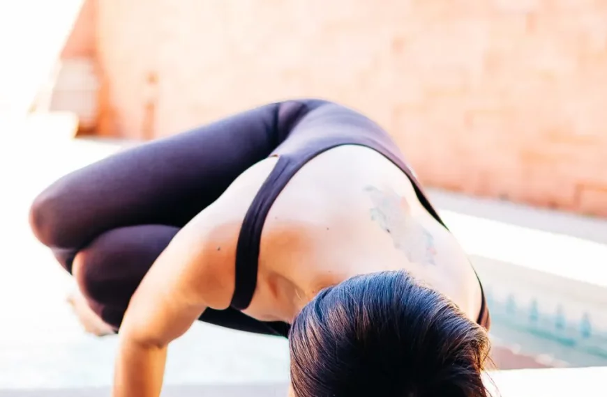 Side Crow Pose in Yoga